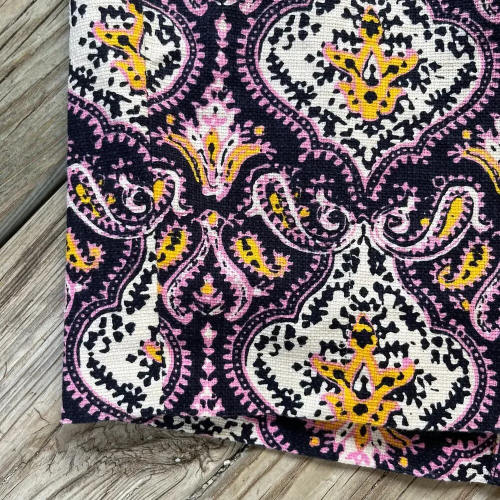 J.Crew Women's The Pencil Skirt Colorful Jacquard Print Skirt Size 2